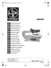 Lux Tools 466958 Manuel D'utilisation