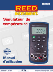 REED INSTRUMENTS R2800 Manuel D'utilisation