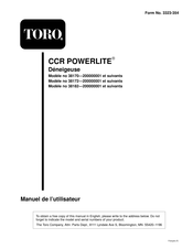 Toro CCR POWERLITE Manuel De L'utilisateur