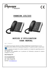 Depaepe Telecom PREMIUM 200 Notice D'utilisation