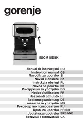 Gorenje ESCM15DBK Notice D'utilisation