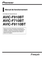 Pioneer AVIC-F9110BT Manuel De Fonctionnement