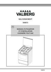 VALBERG VALCG504CMSVT Manuel D'utilisation Et D'installation