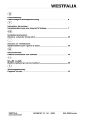 Westfalia 323 084 300 113 Instructions De Montage