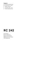 Gaggenau RC 242 Mode D'emploi