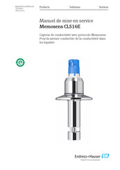 Endress+Hauser Memosens CLS16E Manuel De Mise En Service