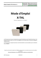 GCE X-THL Mode D'emploi