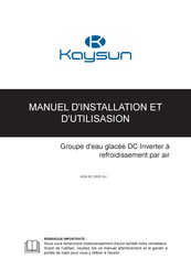Frigicoll Kaysun KEM-60 DRS4.1 KH Manuel D'installation Et D'utilisation