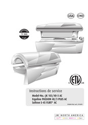 ergoline Soltron S-45 FLIRT+AC Instructions De Service