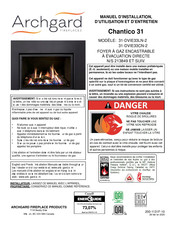 Archgard Chantico 31 Manuel D'installation, D'utilisation Et D'entretien