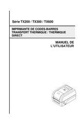 TSC TX300 Série Manuel De L'utilisateur