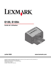 Lexmark E120 Guide De L'utilisateur