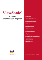 ViewSonic PJ258D Guide De L'utilisateur