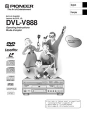 Pioneer DVL-V888 Mode D'emploi