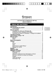 Oregon Scientific MP100 Mode D'emploi