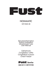 FUST NOVAMATIC SÖ1840-IB Notice D'utilisation