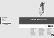Bosch GDB 2500 WE Professional Notice Originale