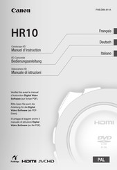 Canon HR10 Manuel D'instruction