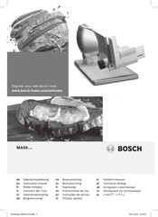 Bosch MAS9 Série Mode D'emploi
