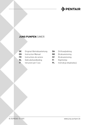 Pentair JUNG PUMPEN SIMER Instructions De Service