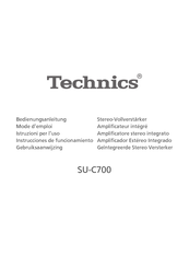 Technics SU-C700 Mode D'emploi