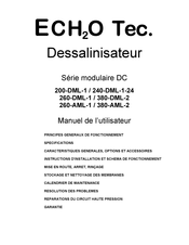 ECH2O Tec. DC 240-DML-1-24 Manuel De L'utilisateur