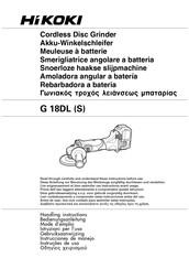 HIKOKI G 18DL Mode D'emploi