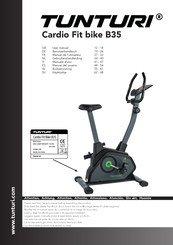 Tunturi Cardio Fit bike B35 Manuel De L'utilisateur