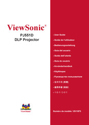 ViewSonic PJ551D Guide De L'utilisateur