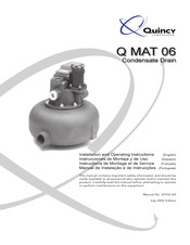 Quincy Compressor Q MAT 06 Instructions De Montage Et De Service