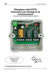 Quick Learn E27Q Traduction Du Mode D'emploi Original