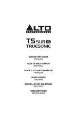 Alto Professional TS SUB 15 TRUESONIC Guide D'utilisation Rapide