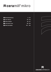 Amanngirrbach ceramill mikro Mode D'emploi