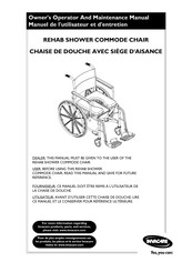 Invacare Mariner Rehab 18.50 Seat Manuel De L'utilisateur Et D'entretien