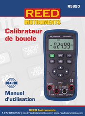 REED INSTRUMENTS R5820 Manuel D'utilisation