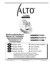 Alto CLARKE SCRUBTEC R 586 Manuel De L'utilisateur
