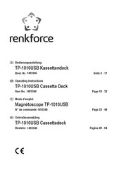 Renkforce 1493346 Mode D'emploi