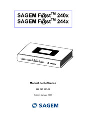 Sagem Fast 244 Série Manuel De Référence