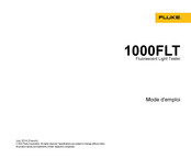 Fluke 1000FLT Mode D'emploi