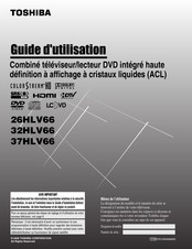 Toshiba 32HLV66 Guide D'utilisation