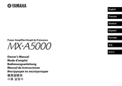 Yamaha MX-A5000 Mode D'emploi