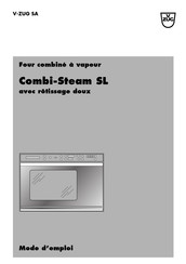 V-ZUG Combi-Steam SL CST-SL/60 857 Mode D'emploi
