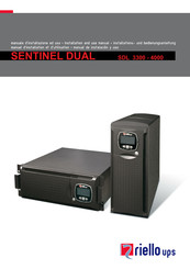 Riello UPS SENTINEL DUAL SDL 3300 Manuel D'installation Et D'utilisation