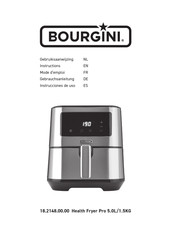 Bourgini Health Fryer Pro 5.0L/1.5KG Mode D'emploi