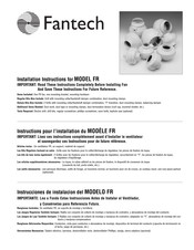 Fantech FR200 Instructions Pour L'installation