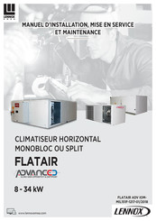 Lennox EMEA FLATAIR ADVANCED FASH035SM1M Manuel D'installation, Mise En Service Et Maintenance