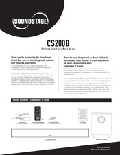 Soundstage CS200B Manuel De L'utilisateur