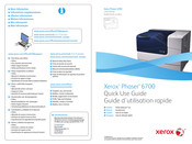 Xerox Phaser 6700 Guide D'utilisation Rapide