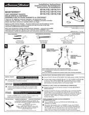American Standard MONTERREY 6114.110 Instructions D'installation