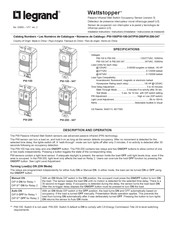 LEGRAND Wattstopper W-100 Instructions D'installation